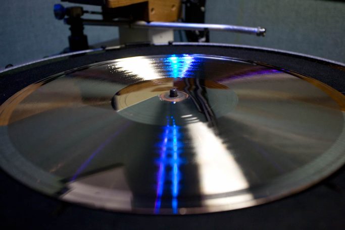 78rpm metal master disc from EMI's archive